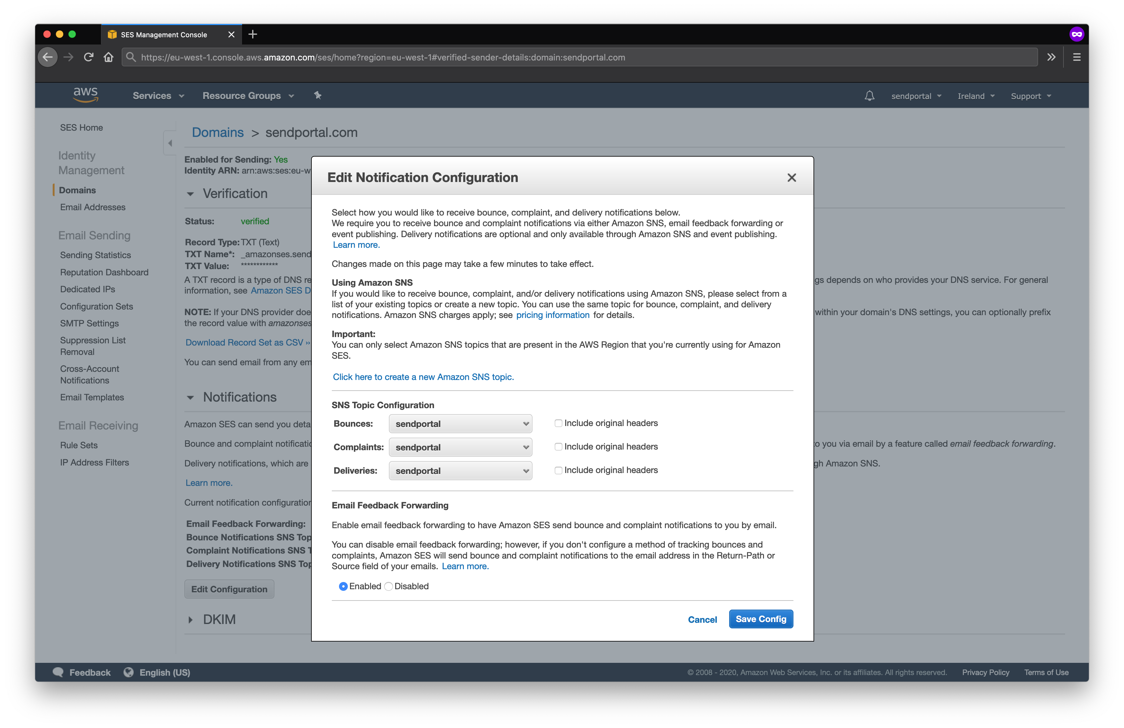 Edit Configuration